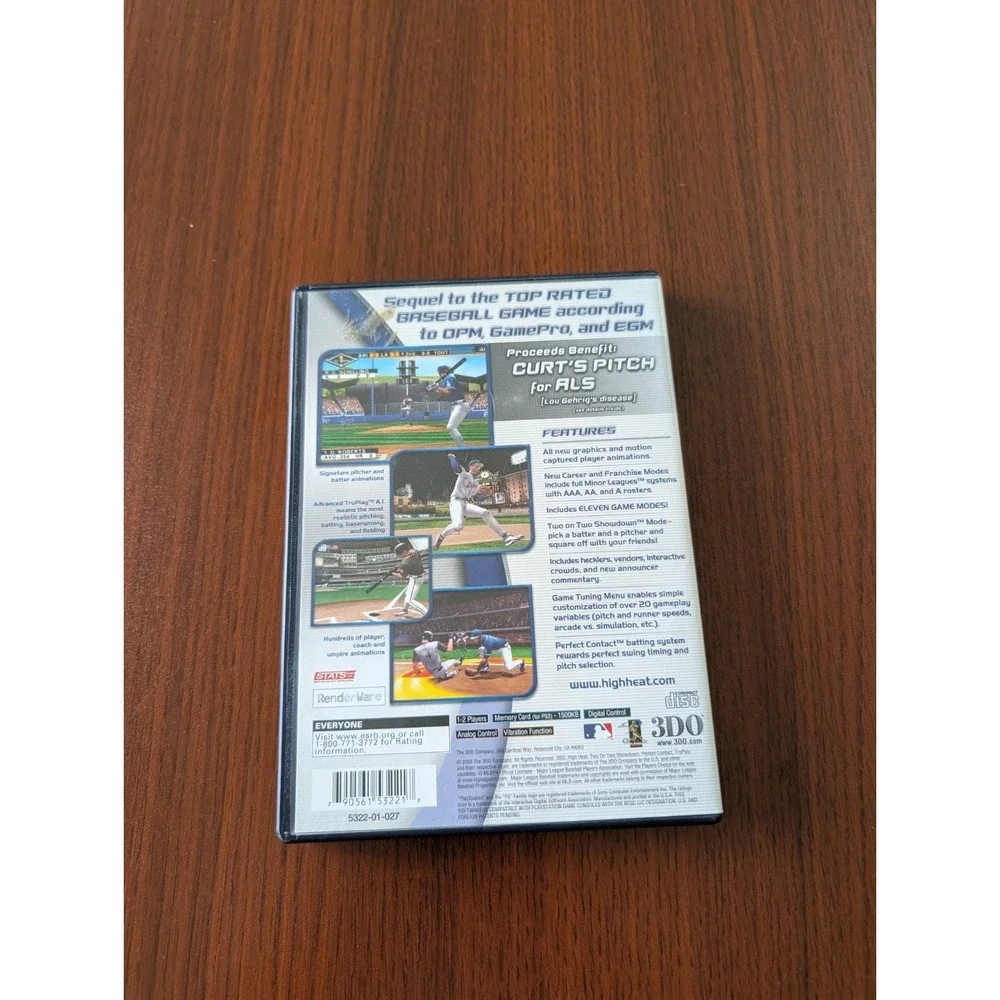 High Heat Baseball 2004 PS2 PlayStation 2 Game Tested